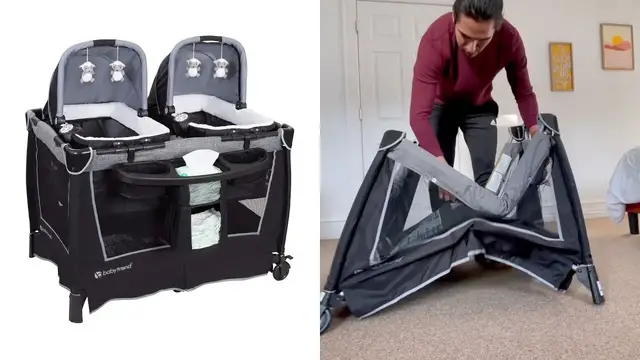 'Video thumbnail for How This Baby Trend Foldable Nursery Works'