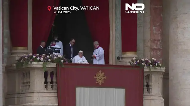 'Video thumbnail for One last blessing: Watch Pope Francis’ final Vatican appearance'