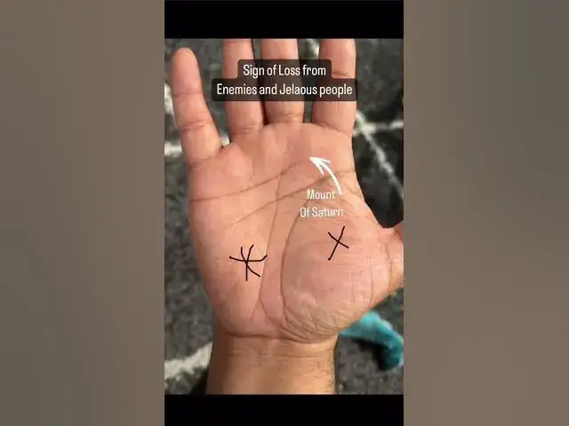 'Video thumbnail for Enemy Attack sign and jealousy | saturn mount cross star | #palmistry #shorts #reels #astrology'