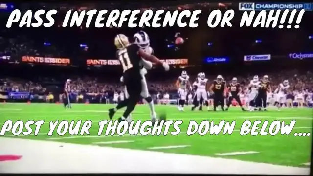 'Video thumbnail for law nation sports: saints vs rams none pass interference controversial call'
