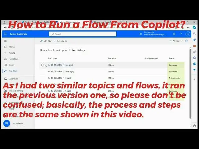 'Video thumbnail for How to Run a Flow From Copilot Studio?'