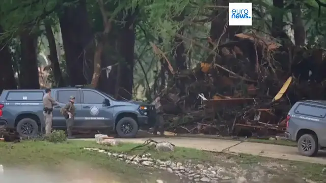 'Video thumbnail for 14 children in Texas are among the 37 dead from flash floods as the search continues for the missing'