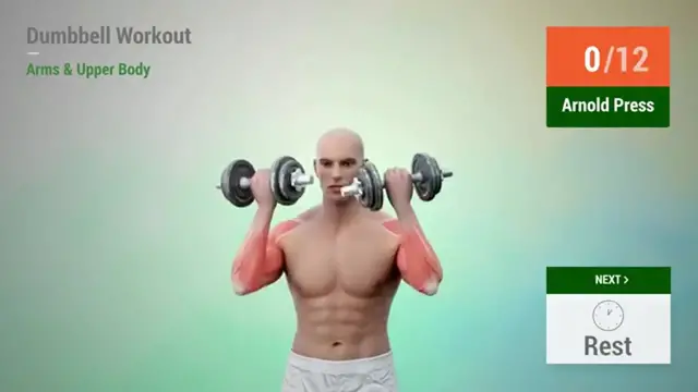 'Video thumbnail for Dumbbell | Workout | Build Biceps, Shoulders, Triceps , Forearms | head and shoulders'
