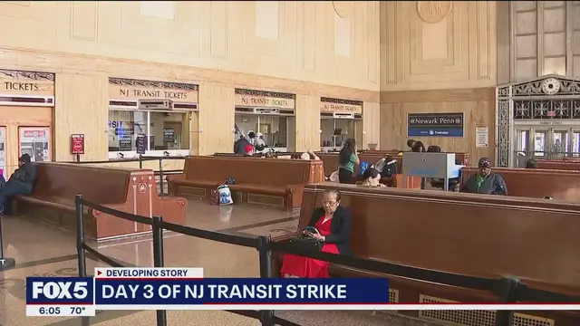 'Video thumbnail for Commuters' thoughts on the NJ Transit strike'