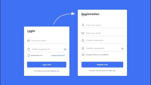 'Video thumbnail for Responsive Login and Registration Form in HTML CSS  & JavaScript'