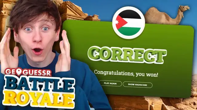 'Video thumbnail for My First Time Playing Geoguessr BATTLE ROYALE'