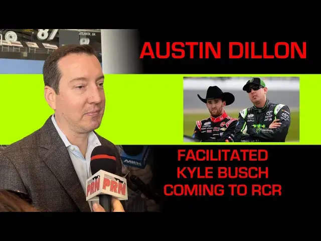 'Video thumbnail for Kyle Busch Says Austin Dillon Started Conversation and he Chose RCR Due to Feeling Wanted by Team'