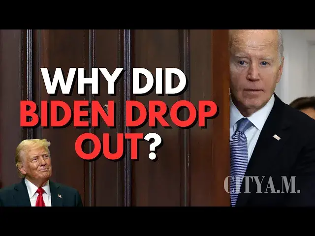 'Video thumbnail for Joe Biden drops out of presidential race against Donald Trump and endorses Kamala Harris'