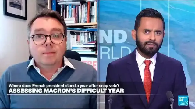 'Video thumbnail for French politics : Assessing Macron's difficult year after snap vote'