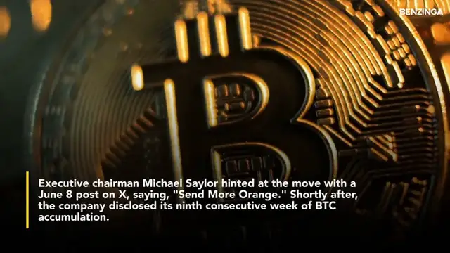 'Video thumbnail for Strategy Buys Another $110 Million In Bitcoin, Now Holds 582,000 BTC'