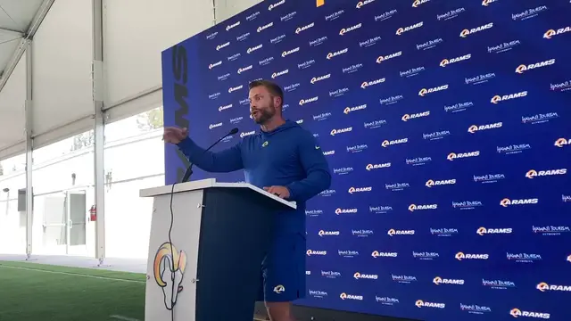 'Video thumbnail for Los Angeles Rams Head Coach Sean McVay on What Emmanuel Forbes Brings to the Franchise'