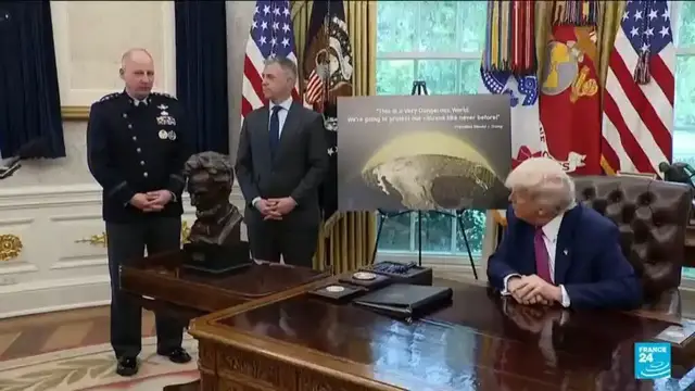 'Video thumbnail for Trump selects concept for $175 billion 'Golden Dome' missile defense system'
