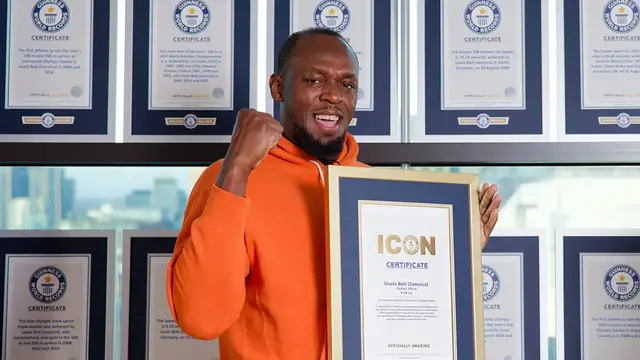 'Video thumbnail for Usain Bolt unveiled as latest Guinness World Records ICON'
