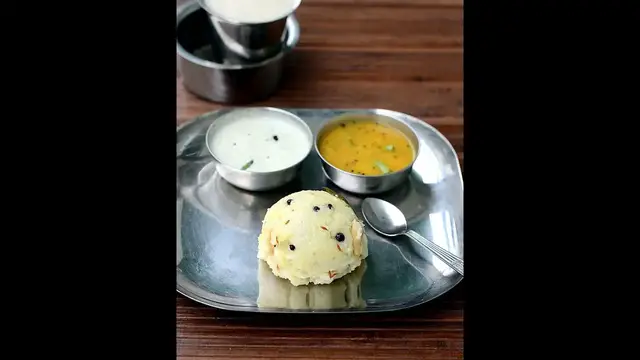 'Video thumbnail for Ven pongal recipe - How to make ven pongal in pressure cooker'