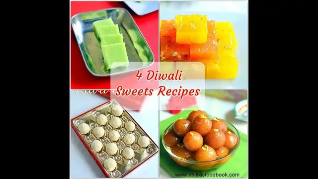 'Video thumbnail for 4 Easy Diwali Sweets Recipes | Diwali Sweets Recipes | South Indian Sweets For Diwali'