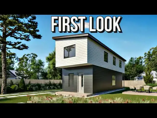 'Video thumbnail for kerry tarnow: texas prefab home tour: 1,100 sq ft cuadro model home with smart design'