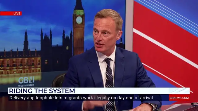 'Video thumbnail for WATCH: Chris Philp calls on Home Secretary to 'take action' on illegal migrants working as food delivery riders'