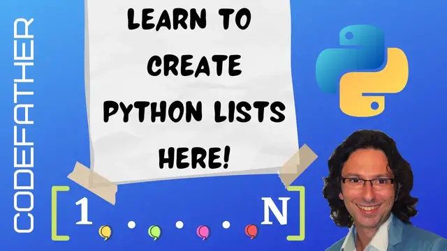 'Video thumbnail for Create a List From 1 to N in Python: Step-by-Step Tutorial For Beginners'