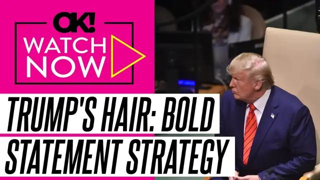 'Video thumbnail for Donald Trump's Weird Hairdo Is 'by Design' to Stand Out Against Other Political Figures'