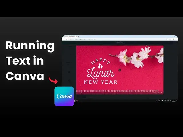 'Video thumbnail for How to Create Running Text Effect in Canva'