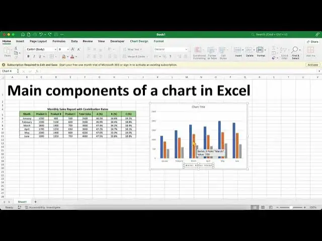 'Video thumbnail for Các thành phần chính của biểu đồ trong Excel'