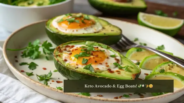 'Video thumbnail for Keto Avocado & Egg Boats – Breakfast Made Better!'