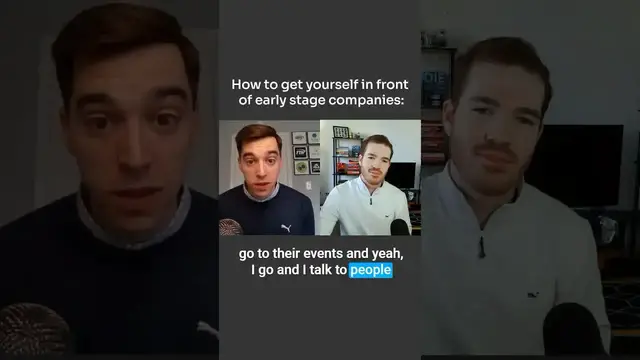'Video thumbnail for How to get involved with early stage startups as a student! #vc #startups'
