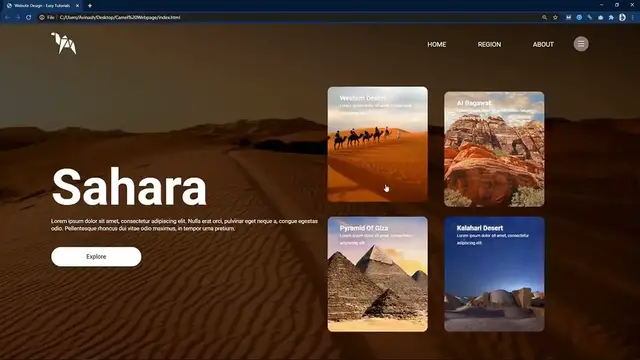 'Video thumbnail for How To Make A Website Header Using HTML And CSS Step By Step _ Web Design In HTML & CSS'