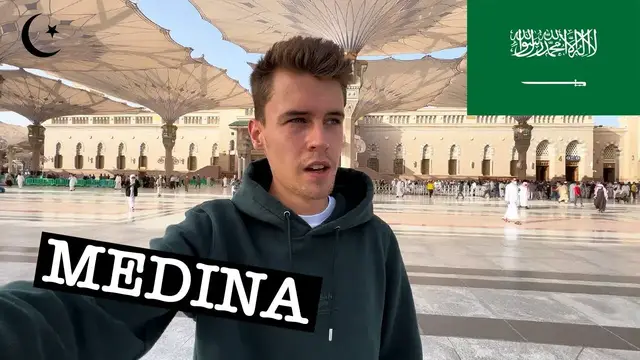 'Video thumbnail for my journey to MEDINA, SAUDI ARABIA رحلتي للمدينة المنورة'