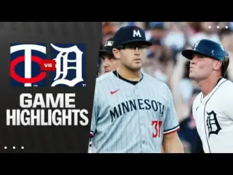 'Video thumbnail for Minnesota Twins at Detroit Tigers Full-Game Highlights! | 06/29/2025'