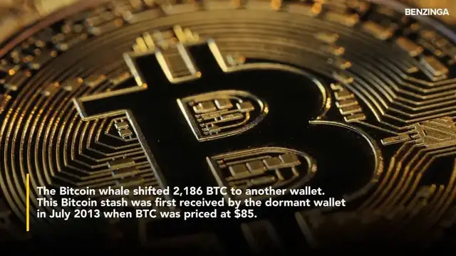 'Video thumbnail for Decade-Old Bitcoin Whale Emerges, Transfers $207.51 Million BTC With Nearly 112,000% Profit'