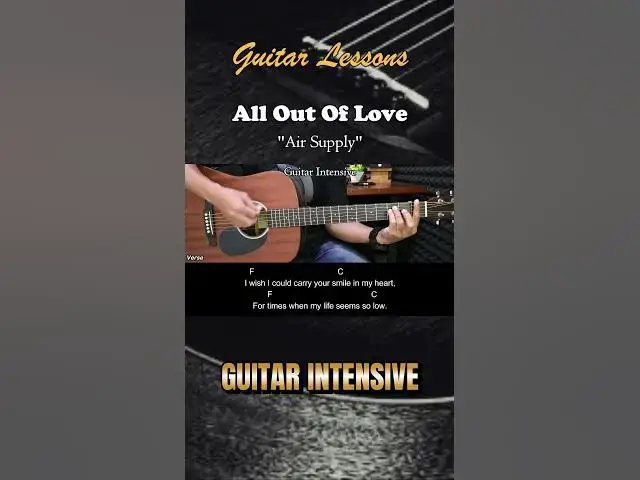 'Video thumbnail for All Out Of Love - Air Supply | EASY Guitar Tutorial with Chords - Guitar Lessons'