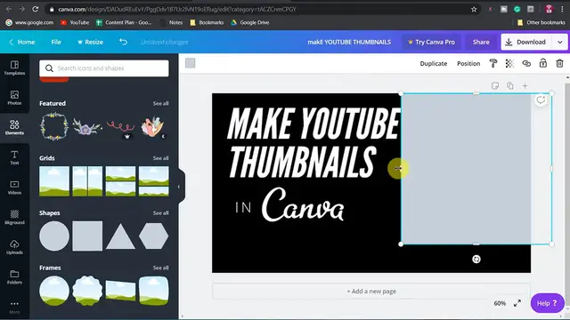 'Video thumbnail for HOW TO MAKE YOUTUBE THUMBNAILS WITH CANVA (FREE, QUICK & EASY) - YouTube Thumbnail Tutorial'