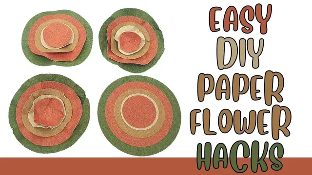 'Video thumbnail for Easy DIY Paper Flower Hacks'