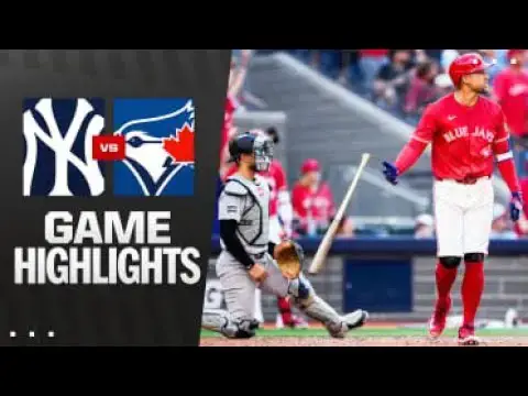 'Video thumbnail for New York Yankees at Toronto Blue Jays Full-Game Highlights! | 07/01/2025'