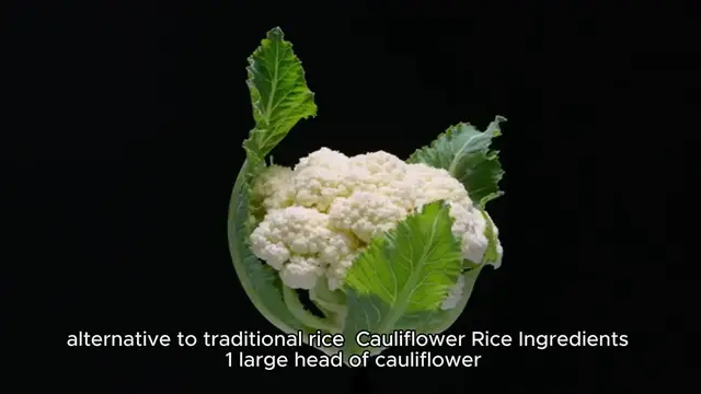 'Video thumbnail for Cauliflower rice recipe'