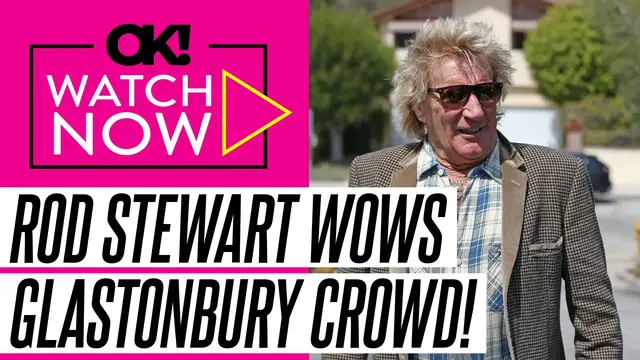 'Video thumbnail for Rod Stewart, 80, Steals the Show With His Colorful Outfits as He Performs at Glastonbury: Photos'