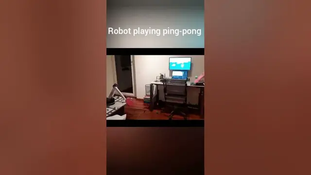 'Video thumbnail for This robot is so good at ping-pong, it's making me feel bad about myself! #robot #pingpong'