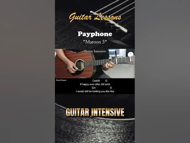 'Video thumbnail for Payphone - Maroon 5 | EASY Guitar Tutorial with Chords / Lyrics #guitarchords'