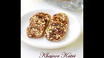 'Video thumbnail for Dates Roll Recipe - How to make Khajoor roll - Diwali Sweets without sugar'