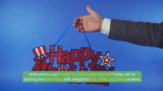 'Video thumbnail for Delicious Fourth of July Red, White & Blue Cookies'