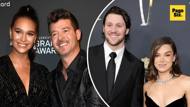 'Video thumbnail for Hailee Steinfeld, Robin Thicke kick off wedding season & more celeb love'