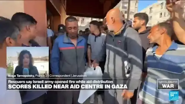 'Video thumbnail for Shootings at Gaza aid distribution sites: Situation an ‘impasse’, ‘anarchy’'