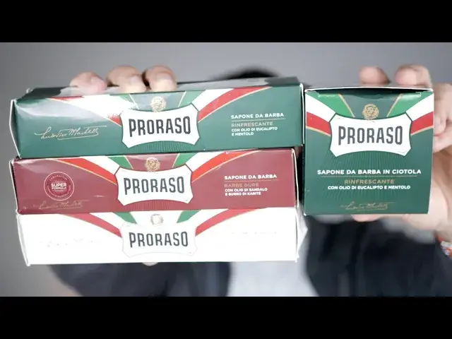 'Video thumbnail for Different Proraso Shaving Creams Compared'