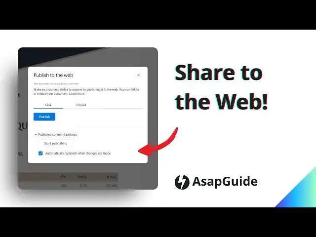 'Video thumbnail for How to Share a Google Docs to the Web 2024'