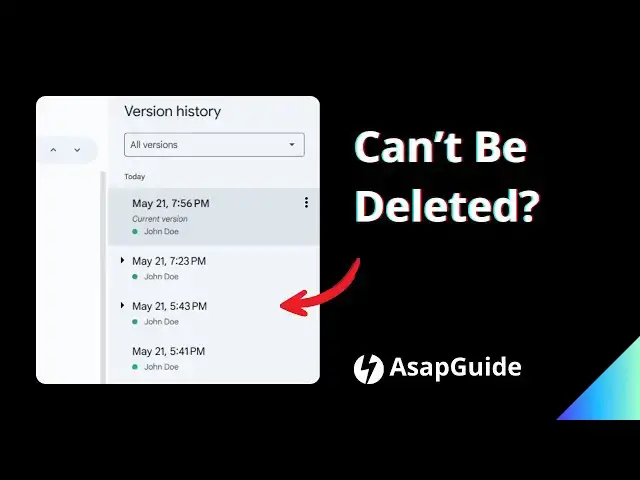 'Video thumbnail for How to Remove Version History in Google Docs 2024'