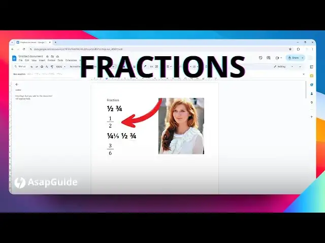 'Video thumbnail for How to Write a Fraction in Google Docs'