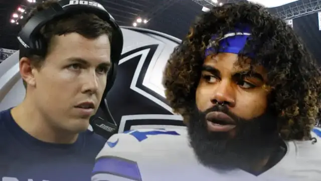 'Video thumbnail for Cowboys Ezekiel Elliott dilemma is on Kellen Moore'