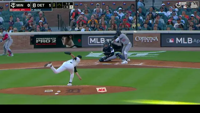 'Video thumbnail for Tarik Skubal strikes out 13 in seven scoreless innings'