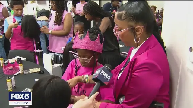 'Video thumbnail for New York Liberty hair braiding workshop'